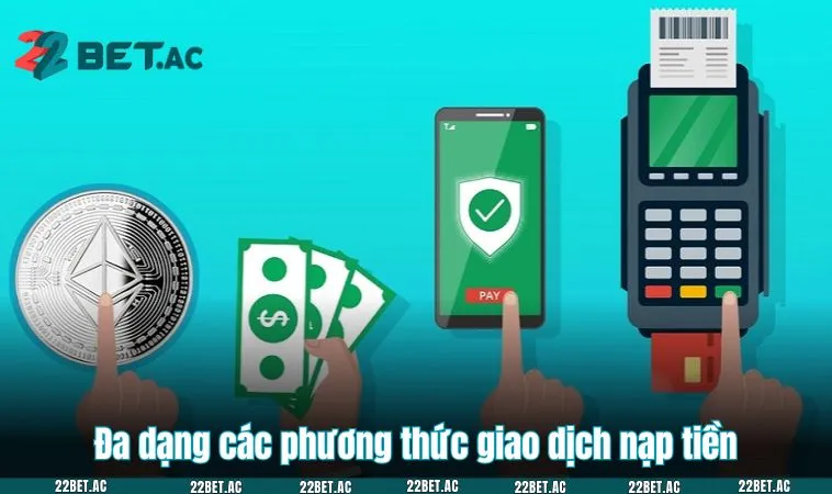 Đa dạng các phương thức giao dịch nạp tiền